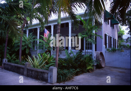 Bois traditionnel Accueil Key West Florida Keys Floride USA Banque D'Images