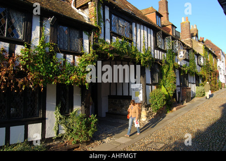 12ème siècle Le Mermaid Inn, Mermaid Street, Rye, East Sussex, Angleterre, Royaume-Uni Banque D'Images