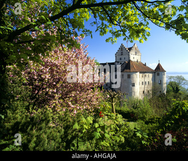 DE - BADE-WURTEMBERG : Château de Meersburg, au-dessus du lac de Constance (Bodensee) Banque D'Images