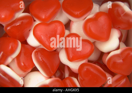 Des bonbons en forme de coeur Banque D'Images