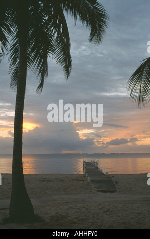 Plage de BELIZE Banque D'Images