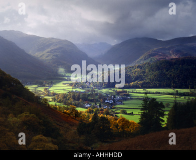 Couleurs d'automne 3 Cumbria Rosthwaite Banque D'Images