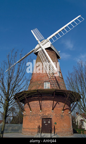 Le moulin à Essex Rayleigh en mars 2003 Banque D'Images