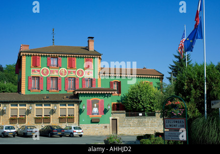 L'Auberge du Pont de Collonges, restaurant Paul Bocuse, Collonges-Au-Mont d'Or, près de Lyon, Rhône, France, Europe, Banque D'Images