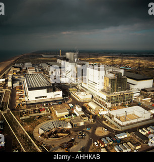 Centrale nucléaire de Dungeness Kent UK Vue aérienne Banque D'Images