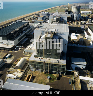 Centrale nucléaire de Dungeness Kent UK Vue aérienne Banque D'Images