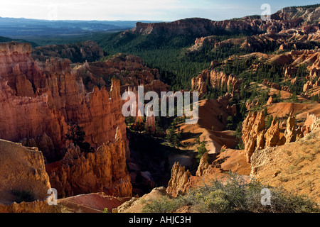 Les formations géologiques à Bryce Canyon Sunrise Trail Parc National de Bryce Canyon Utah Banque D'Images