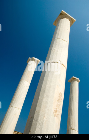 La Maison de Dionysos sur le théâtre Trimestre Delos Les Cyclades les îles grecques la Grèce l'Europe méditerranéenne Banque D'Images