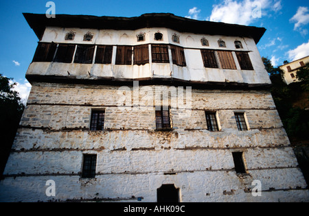 Grèce centrale thessalie pélion pélion village de vizitsa une ancienne maison traditionnelle en bois Banque D'Images