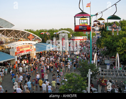 Summerfest Gondola à Milwaukee, Wisconsin. Banque D'Images