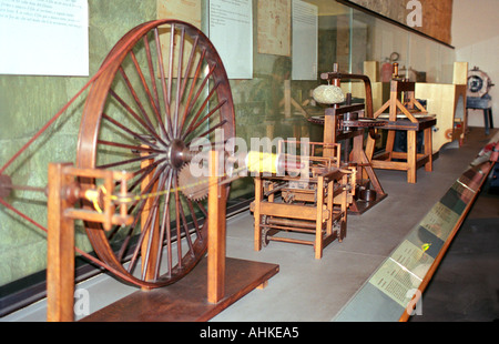 Les inventions de Léonard de Vinci au Musée à Vinci, Toscane, Italie Banque D'Images