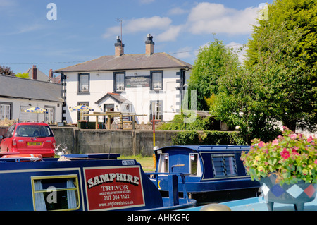 Et Telford Narrowboats Inn Trevor Wharf North East Wales Canal Llangollen Banque D'Images