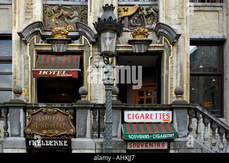 Détail dans la Grand Place, Bruxelles, Belgique Banque D'Images