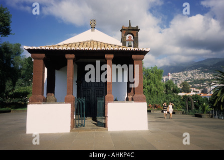 La chapelle Santa Catarina dans le Parc Santa Catarina Madeira Funchal Banque D'Images