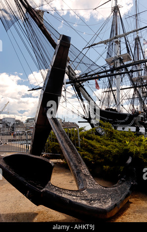 USS Constitution Charlestown Navy Yard Boston Massachusetts USA Banque D'Images