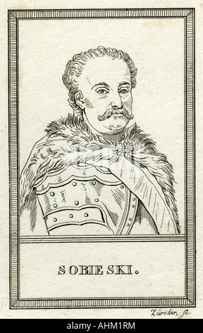 Johann III, Sobieski, 17.8.1629 - 17.6.1696, roi de Pologne, 21.5.1674 - 17.6.1696, portrait, Banque D'Images