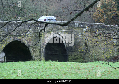 Greystones, pont sur la Rivière Tamar entre Devon et Cornwall South West England UK Grande-bretagne Europe Banque D'Images