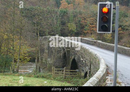 Greystones, pont sur la Rivière Tamar entre Devon et Cornwall South West England UK Grande-bretagne Europe Banque D'Images