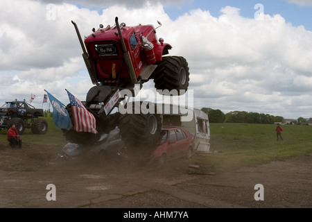 Big Pete concassage voiture monster truck Banque D'Images