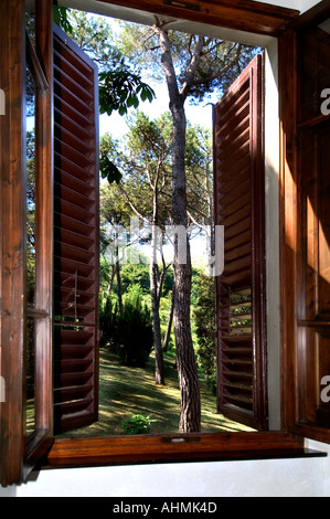 Toscane Italie, Fattoria Valle, propriété de pays, villa de manoir Banque D'Images