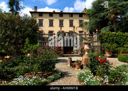 Villa Fattoria Maionchi Maionchi olive Vin Huile d'Oilive Lucca Jardin calme la paix Banque D'Images