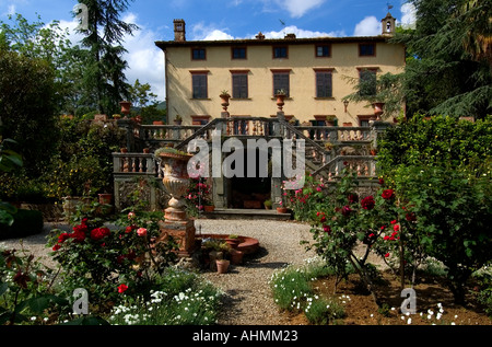 Villa Fattoria Maionchi Maionchi olive Vin Huile d'Oilive Lucca Jardin calme la paix Banque D'Images