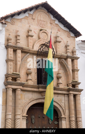 Casa de la Libertad, l'ancienne université jésuite sur la Plaza de 25 de Mayo, Sucre, Altiplano, Bolivie Banque D'Images