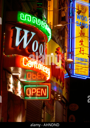 Sang Woo Restaurant chinois sur George Street, Chinatown, Manchester, UK Banque D'Images