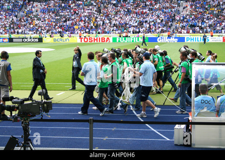 Les photographes se réunissent au final de la Coupe du Monde 2006 Banque D'Images