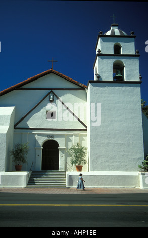 Mission San Buenaventura, Ventura, Californie, USA Banque D'Images