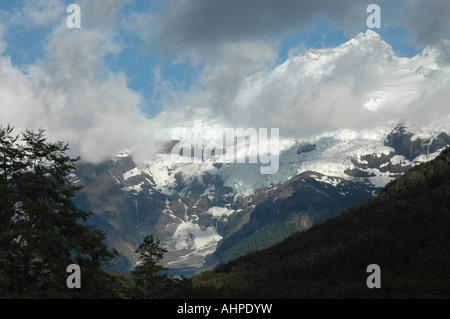 De Pampa Linda Mt Tronador Parc National Nahuel Huapi Patagonia Argentina Banque D'Images