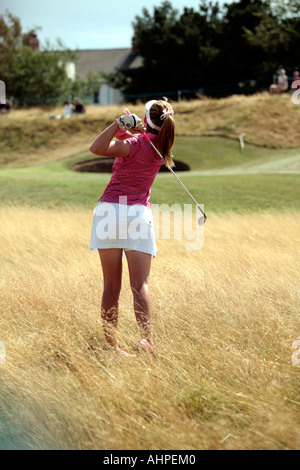 Paula Creamer golfeur professionnel au Royal Lytham en 2006 Banque D'Images