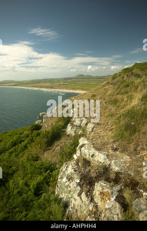 ( Porth Neigwl hells bouche ) de Cilan Banque D'Images