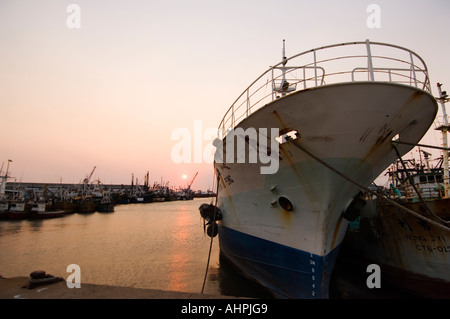 Beira est le plus important port du Mozambique, le port de Beira, au Mozambique Banque D'Images