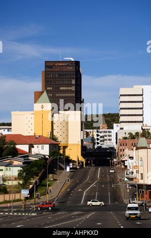 Les tours d'habitation dans le centre-ville, Windhoek, Namibie Banque D'Images