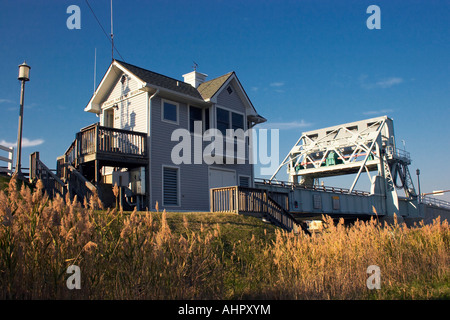 La Knapp s Narrows Bridge Tilghman Island Maryland Banque D'Images