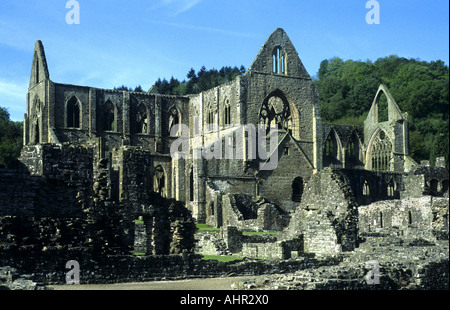 Abbaye de Tintern, Monmouthshire, Wales, UK Banque D'Images