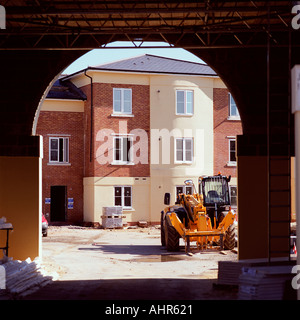 Sur le site de construction de l'excavateur Banque D'Images