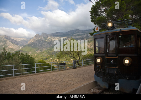 Vue depuis la Palma à Soller train Banque D'Images