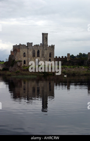 Castle Island sur Lough Key Forest Park Irlande Banque D'Images