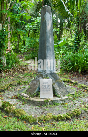 L'infanterie US 81e Memorial et la DEUXIÈME GUERRE MONDIALE La Guerre de Peleliu relique Palau Banque D'Images