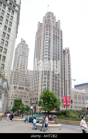 Le centre-ville de Chicago sur Michigan Avenue. IL Chicago Illinois USA Banque D'Images