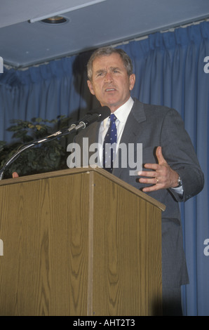 George W Bush parlant au Rotary Club Portsmouth NH en 2000 Banque D'Images