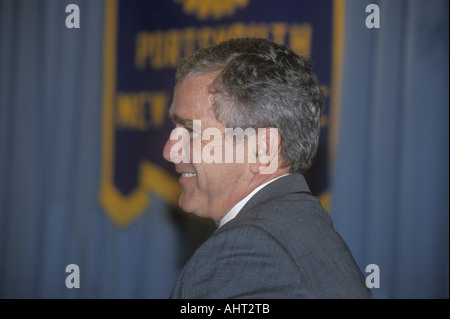 George W Bush parlant au Rotary Club Portsmouth NH en 2000 Banque D'Images