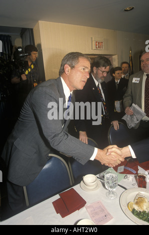 George W Bush parlant au Rotary Club Portsmouth NH en 2000 Banque D'Images