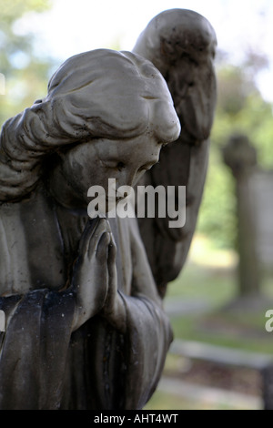 Ange Priant tombstone. St Nicholas Church, Chiselhurst, Kent, UK Banque D'Images
