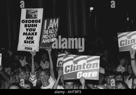 DNC Fundraiser à New York City 1992 Banque D'Images