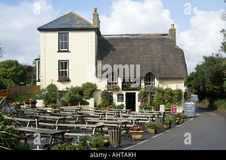 "La Vieille Auberge" public house, meneau Banque D'Images