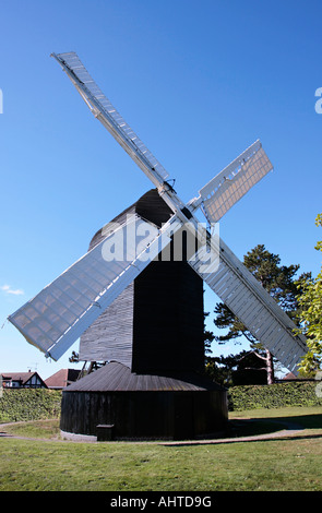 High Salvington Mill en été. West Sussex, Angleterre, Royaume-Uni Banque D'Images