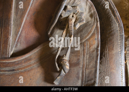 Selle en cuir artisanal Banque D'Images